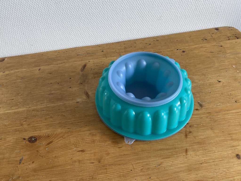 Tupperware Tulband Vorm ( groen/blauw ), Huis en Inrichting, Keuken | Tupperware, Ophalen of Verzenden, Gebruikt, Blauw, Overige typen