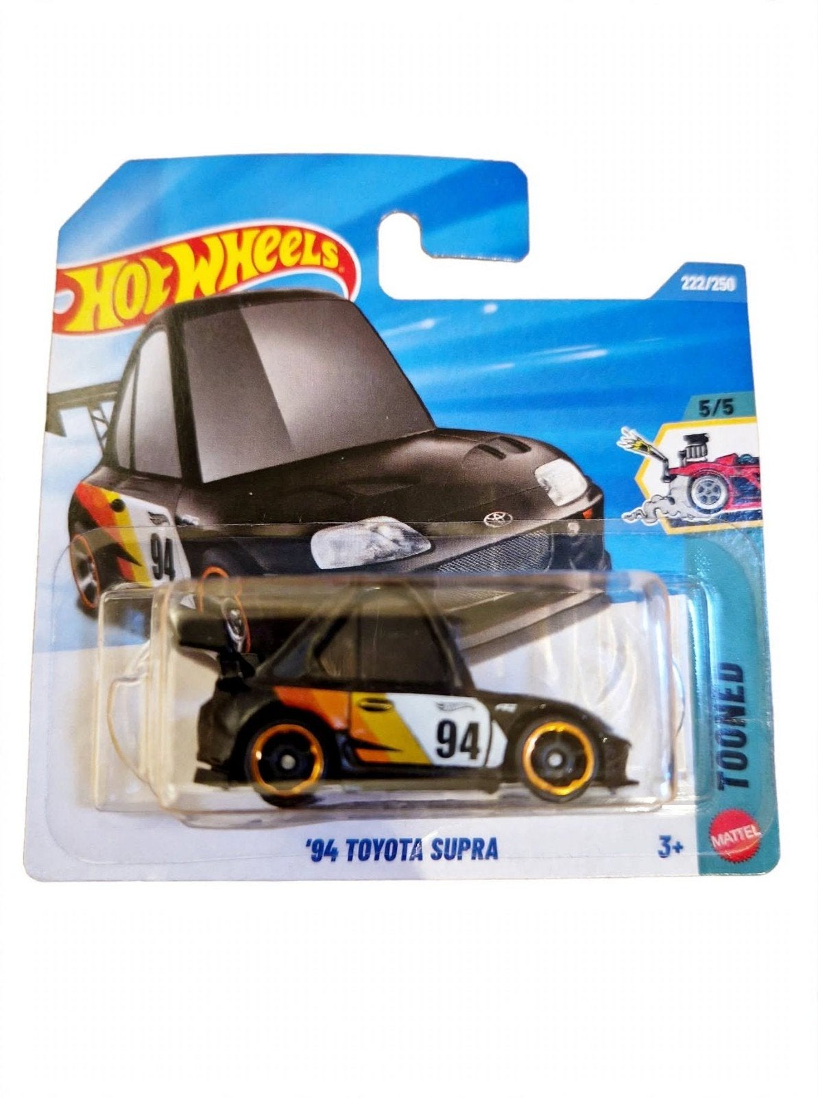 Hot Wheels Tooned '94 Toyota Supra - 222/250 - Zeldzaam, Ophalen of Verzenden, Nieuw, Auto, Overige merken