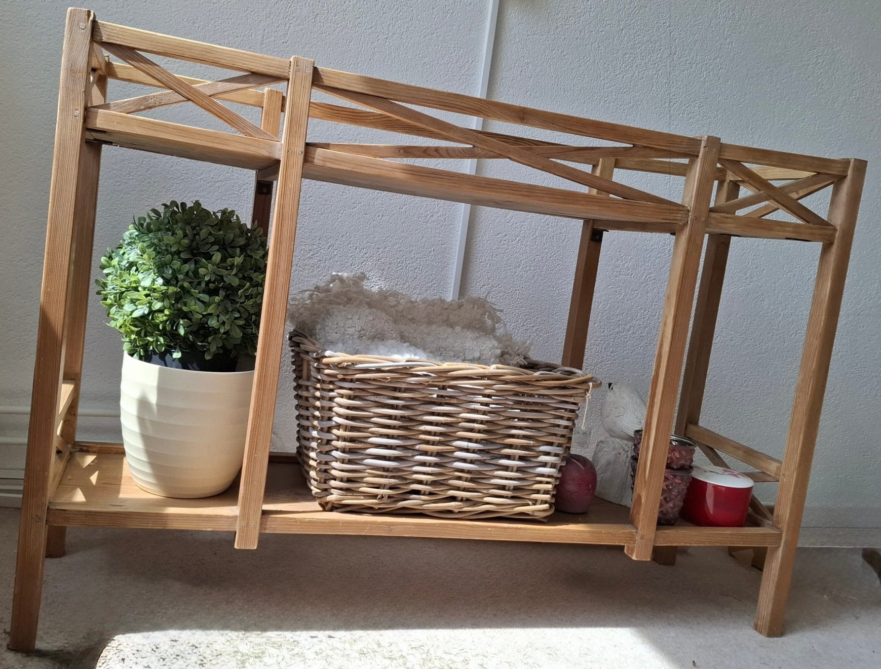 Oud grenen planten tafel, Ophalen, Gebruikt