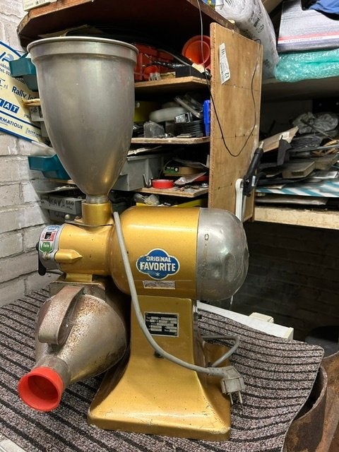 antieke elektrische koffiemolen, Antiek en Kunst, Ophalen