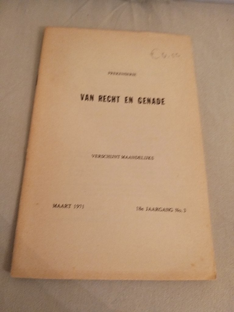 prekenserie van recht en genade maart 1971 no 318e jaargang, Gelezen, Christendom | Protestants, Ophalen of Verzenden, R Kok