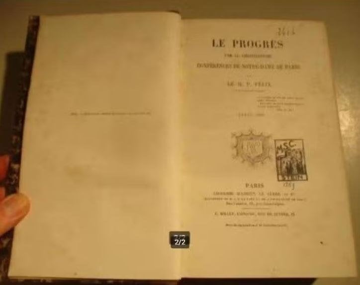 Mooi Antiek Boek - Le Progres par le Christianisme - 1866, Ophalen of Verzenden