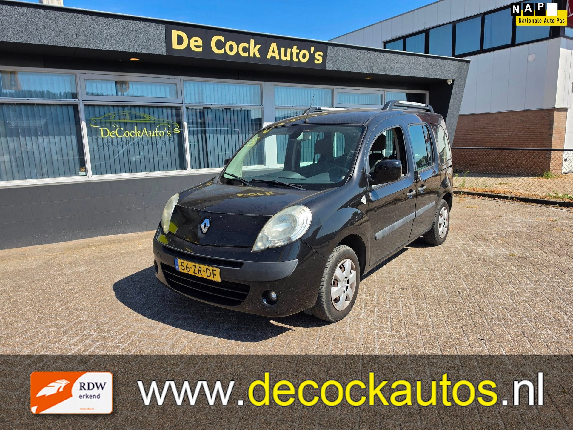 Renault Kangoo Family 1.6-16V Expression/ TREKHAAK, 1373 kg, Gebruikt, 4 cilinders, Zwart
