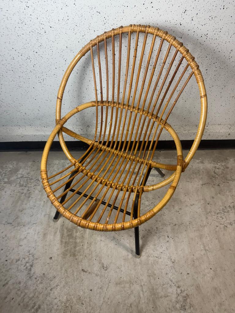 Vintage Rohé Noordwolde Kuipstoel - Dirk van Sliedregt Stijl, Ophalen, ?, Zo goed als nieuw, ?