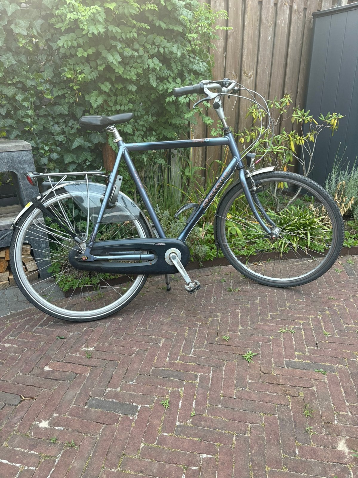 Herenfiets 26 inch frame Gazelle Orange, Ophalen, Gebruikt, Velgrem, Versnellingen