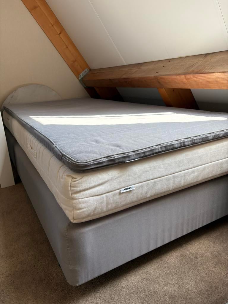 Ikea boxspring Sultan 90 cm eenpersoons, Huis en Inrichting, Ophalen, Gebruikt, 90 cm, Eenpersoons