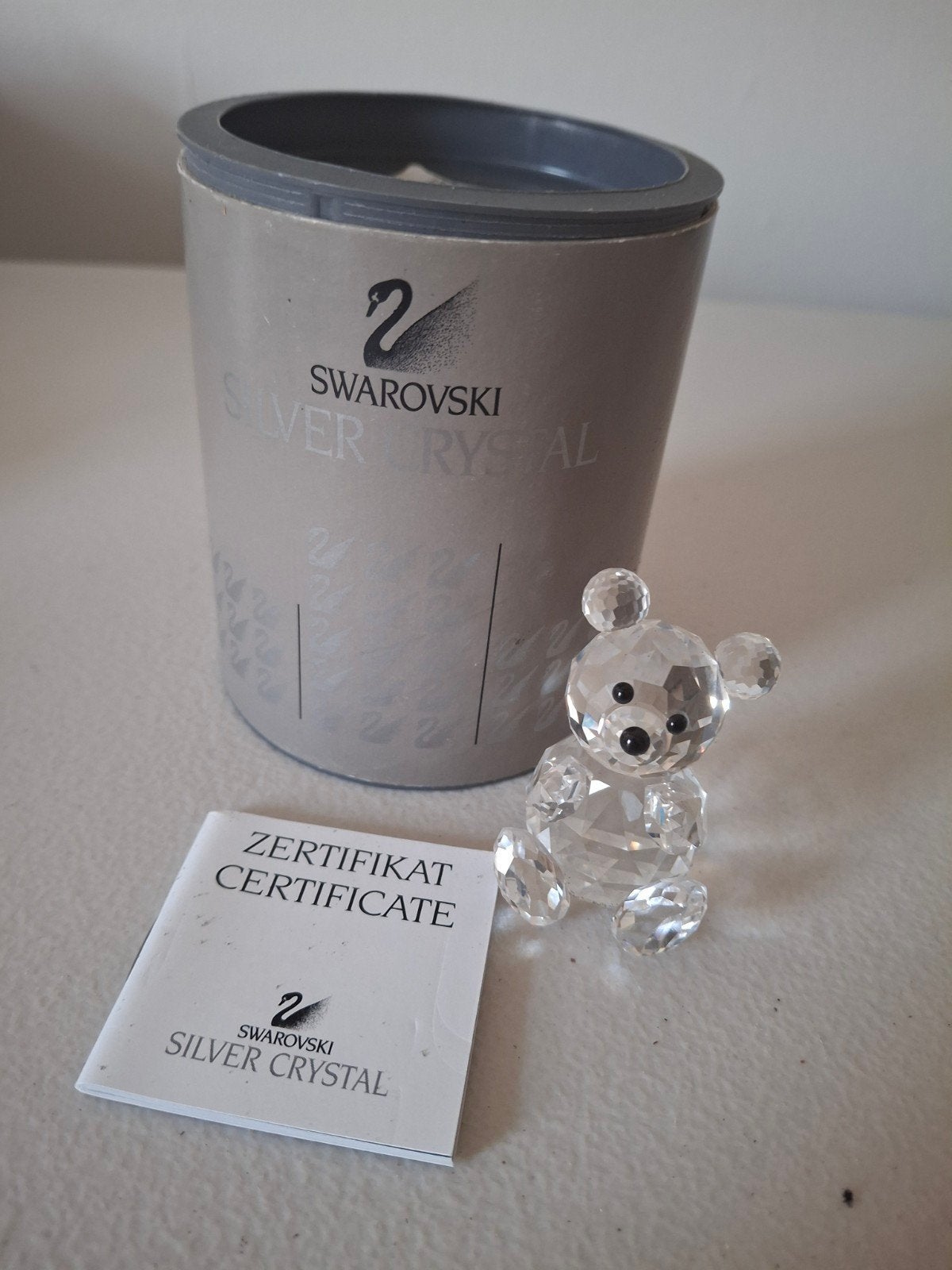 55. Swarovksi beer in box, met certificaat, Ophalen of Verzenden, Gebruikt, Figuurtje
