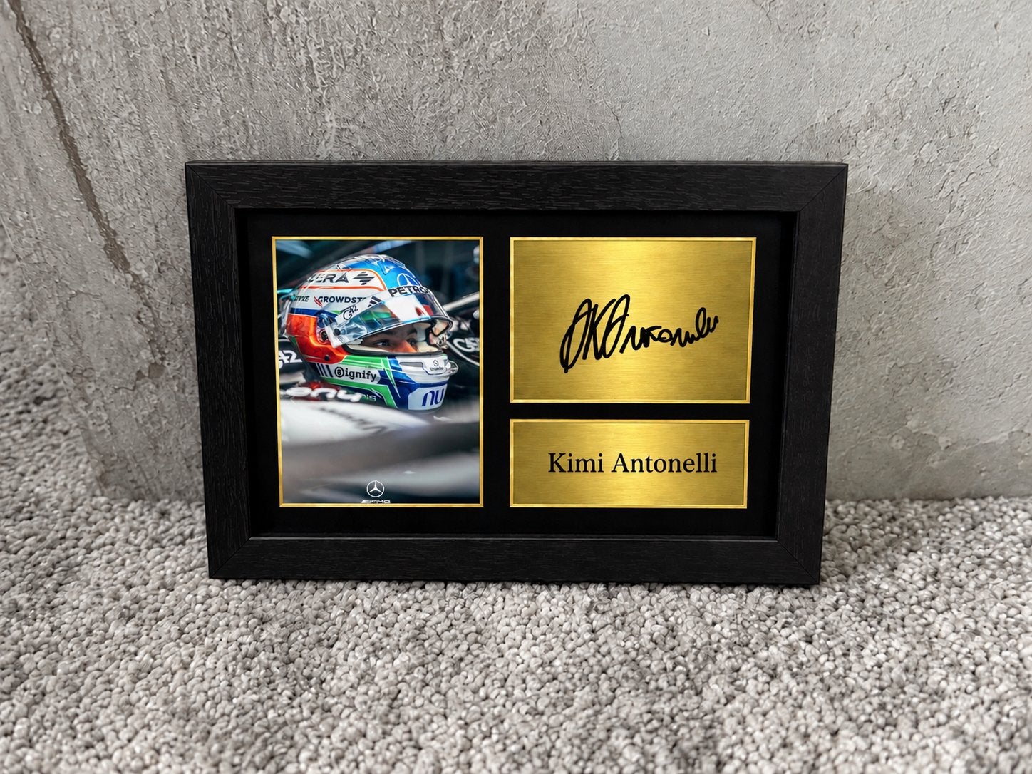 Kimi Antonelli Mercedes Formule 1 handtekening foto 10x15, Ophalen of Verzenden, Nieuw, Formule 1