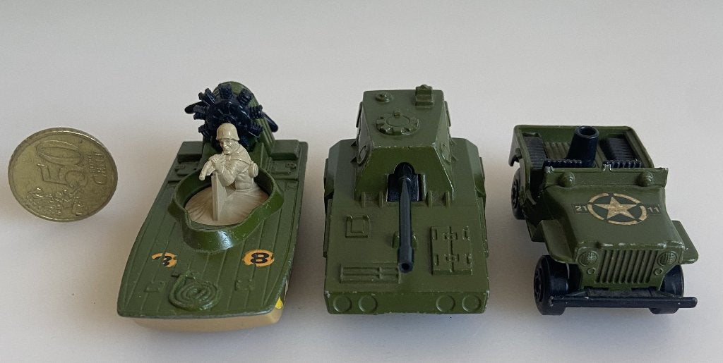 Matchbox Swamp Rats, Jeep, sp Gun 1976, Ophalen of Verzenden, Gebruikt, Overige typen