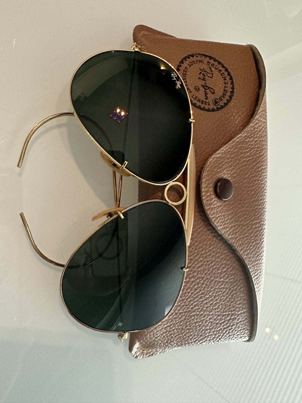 Ray-Ban Vintage Shooter G15 in nieuwstaat, Sieraden, Tassen en Uiterlijk, Zonnebrillen en Brillen | Heren, Zonnebril, Ophalen of Verzenden