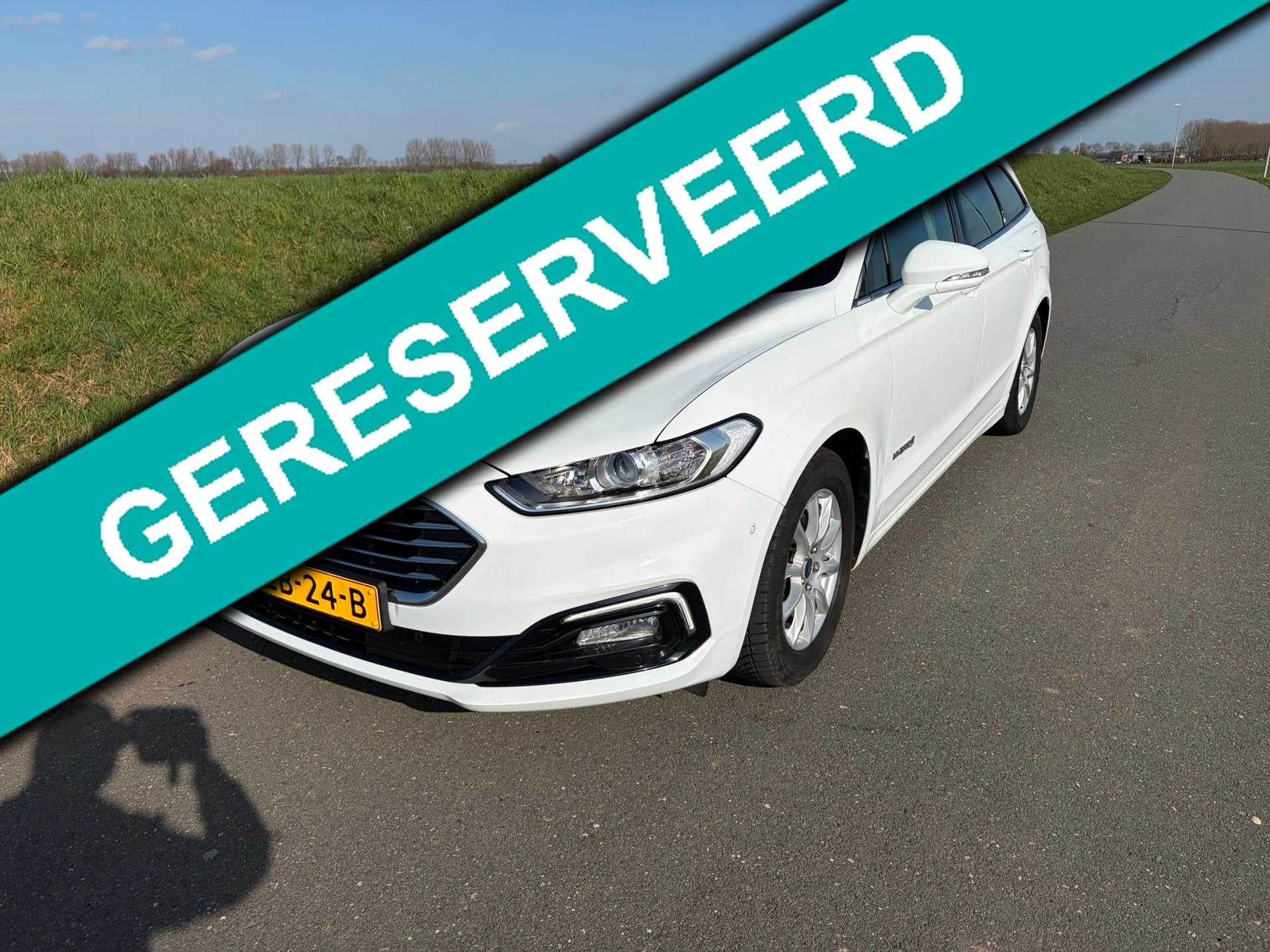 Ford Mondeo Wagon 2.0 IVCT HEV Incl BTW, Auto's, Dealer onderhouden, Stof, Zwart, 190 pk
