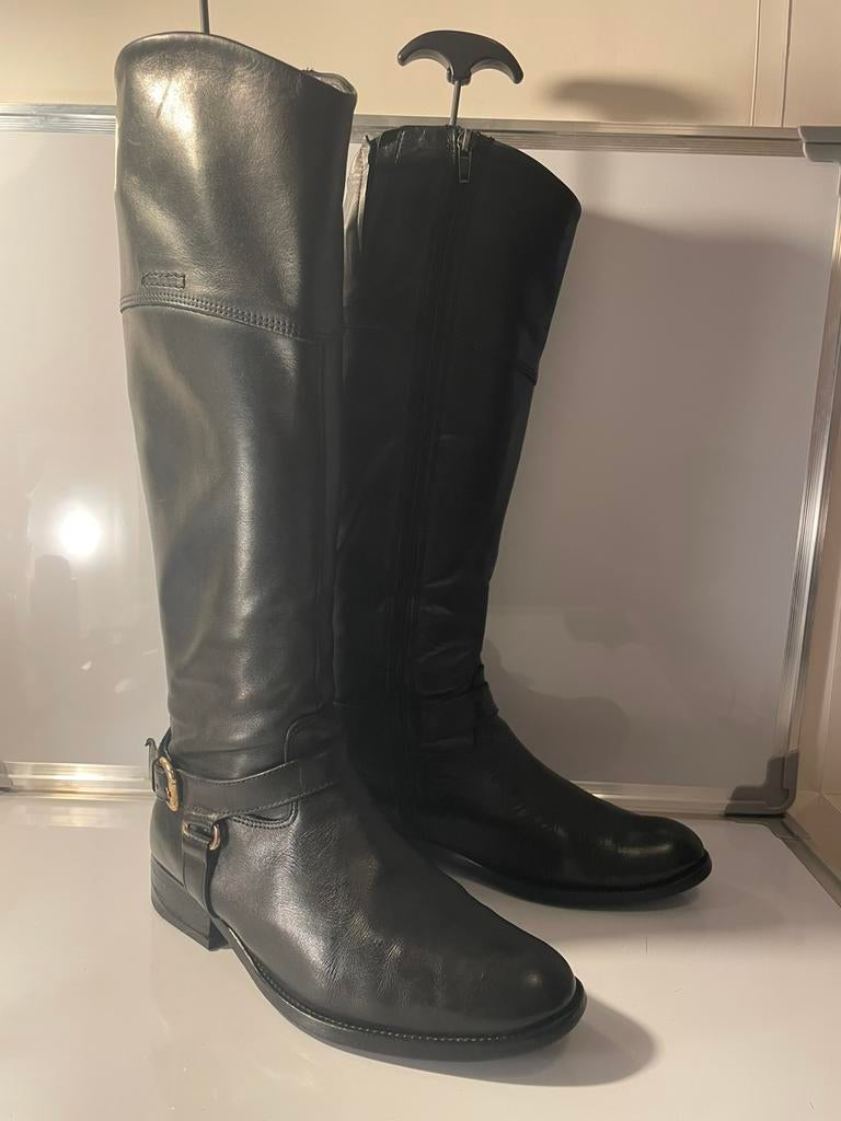 Bocage Black Leather Knee High Equestrian Boots Good 38, Dieren en Toebehoren, Paardrijkleding, Ophalen of Verzenden, Zo goed als nieuw
