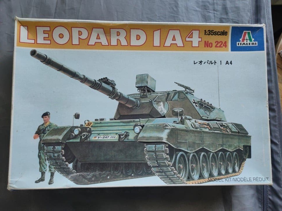 Italeri Leopard 1A4 Tank Modelbouw Kit 1:35 Schaal, Tank, Italeri, 1:32 tot 1:50, Ophalen of Verzenden
