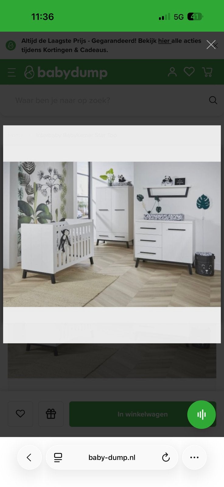 Babykamer, Ophalen, Gebruikt, Jongetje of Meisje