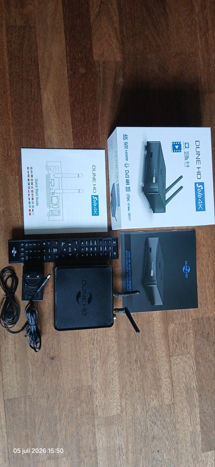 Dune HD Solo 4K UHD Mediaspeler met DVB-T2/C tuner, Ophalen of Verzenden, Zo goed als nieuw, HDMI, Zonder harde schijf