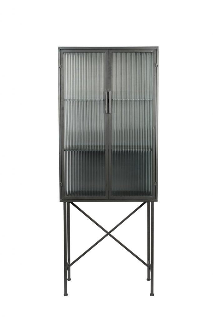 Dutchbone Boli Vitrinekast, Ophalen, 50 tot 100 cm, Glas, 25 tot 50 cm