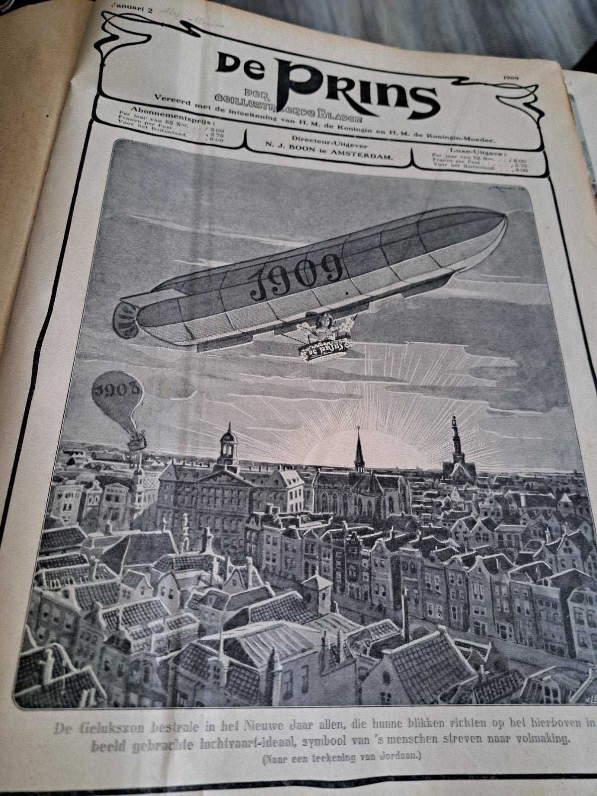 De Prins - Geïllustreerd Weekblad - Jaargang 1909, Ophalen of Verzenden, Gelezen, Overige typen