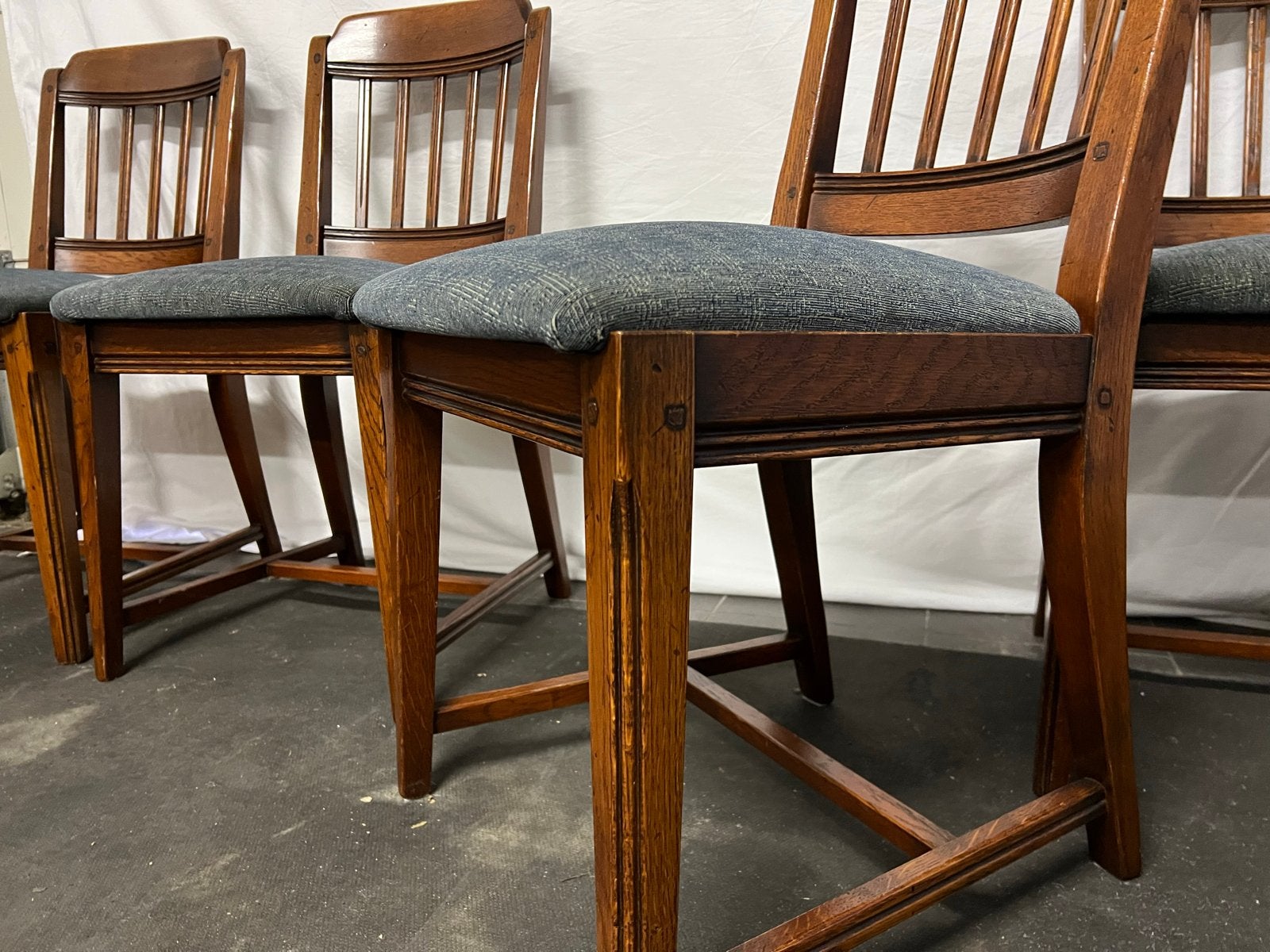 4 Schuitema Jugendstil Bannink Eetkamerstoelen, Ophalen of Verzenden