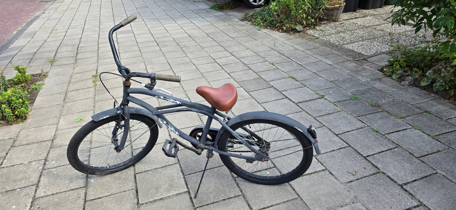 Cruiser kinderfiets 22 inch - Opknapper, Ophalen, Gebruikt, Staal, Velgrem