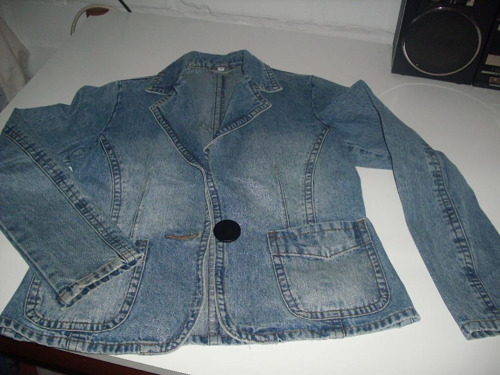Spijker jasje, Blauw, Overige jeansmaten, Ophalen of Verzenden, Zo goed als nieuw