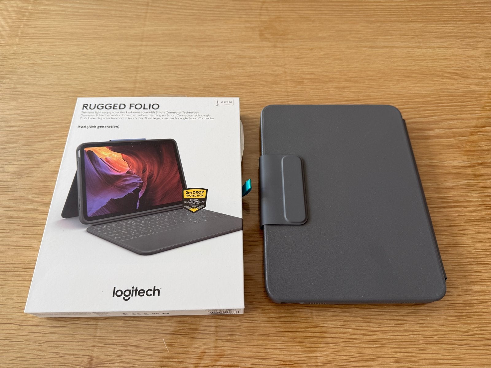 Logitech Rugged Folio Toetsenbordhoes voor iPad (10e generat, 10 inch, Apple iPad, Zwart, Ophalen of Verzenden