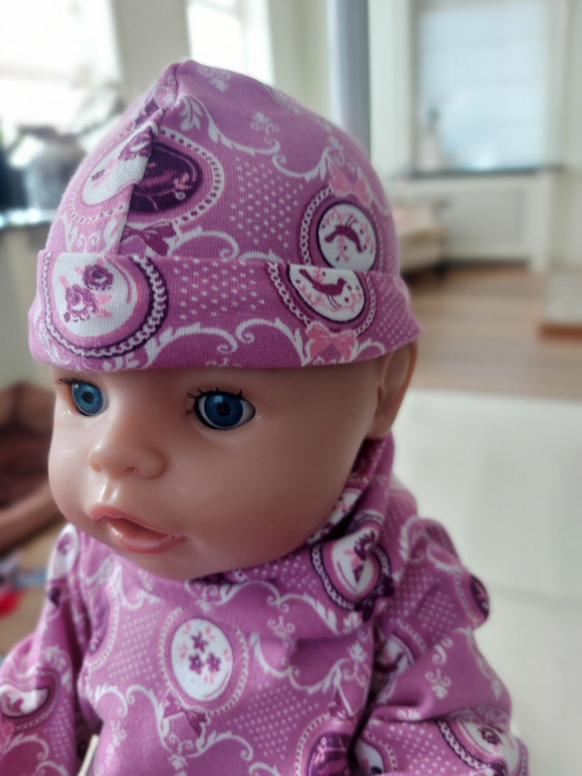 3 delig roosjes set beanie baby born pop 43cm, Ophalen of Verzenden, Nieuw, Babypop