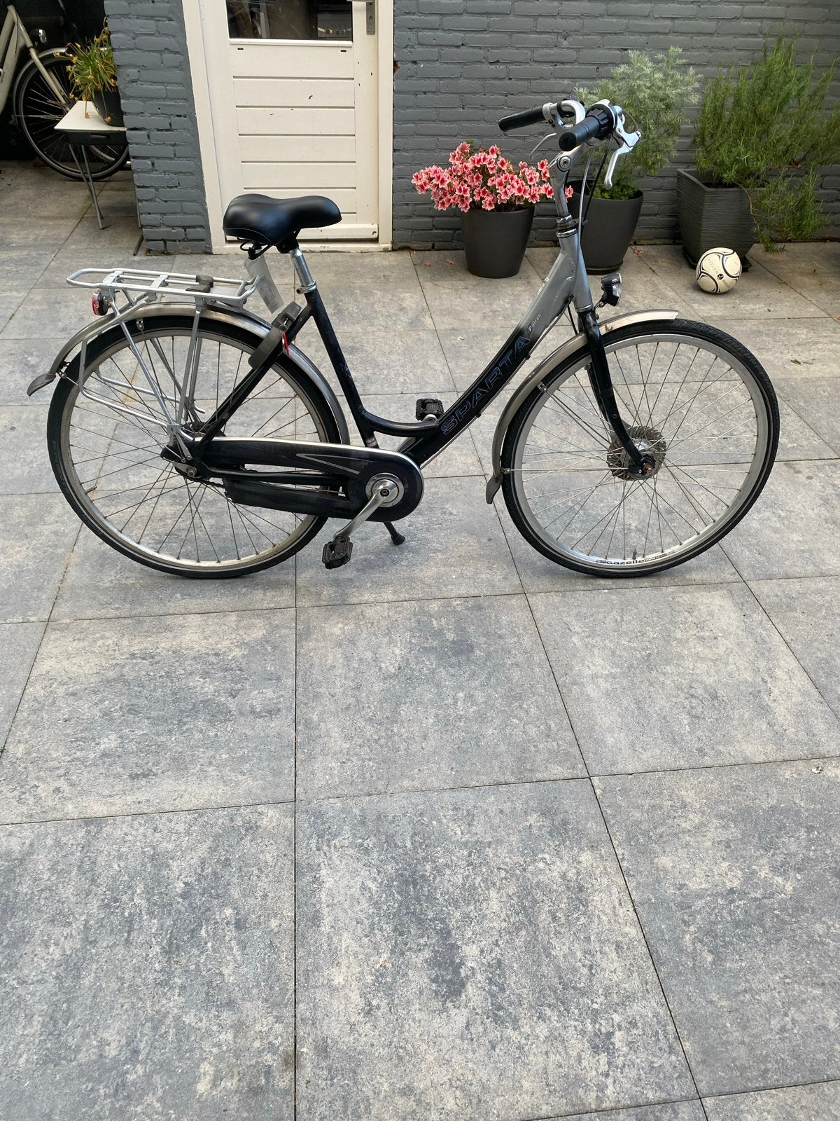 Sparta fiets met versnellingen en bagagedrager, Ophalen, Sparta, Velgrem, 53 tot 56 cm