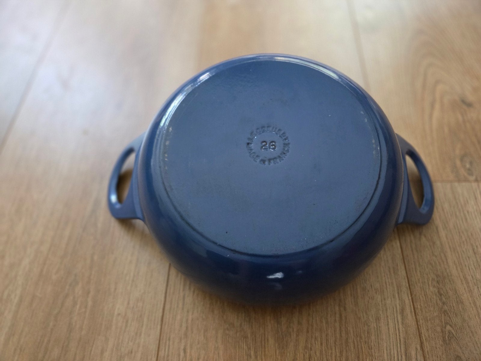 le creuset gietijzer pan 26 cm, Ophalen, Gebruikt, Gietijzer, Le Creuset