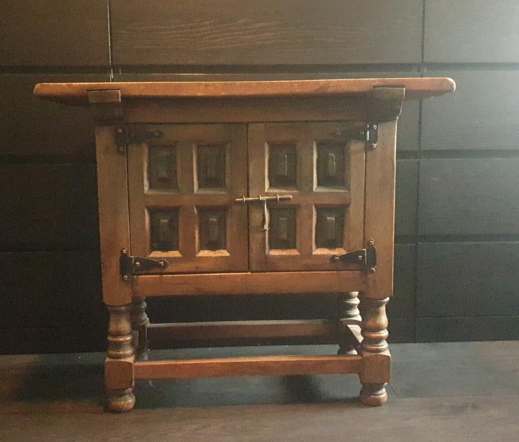 Vintage houten kastje jaren '70 - Robuust en stijlvol, Ophalen