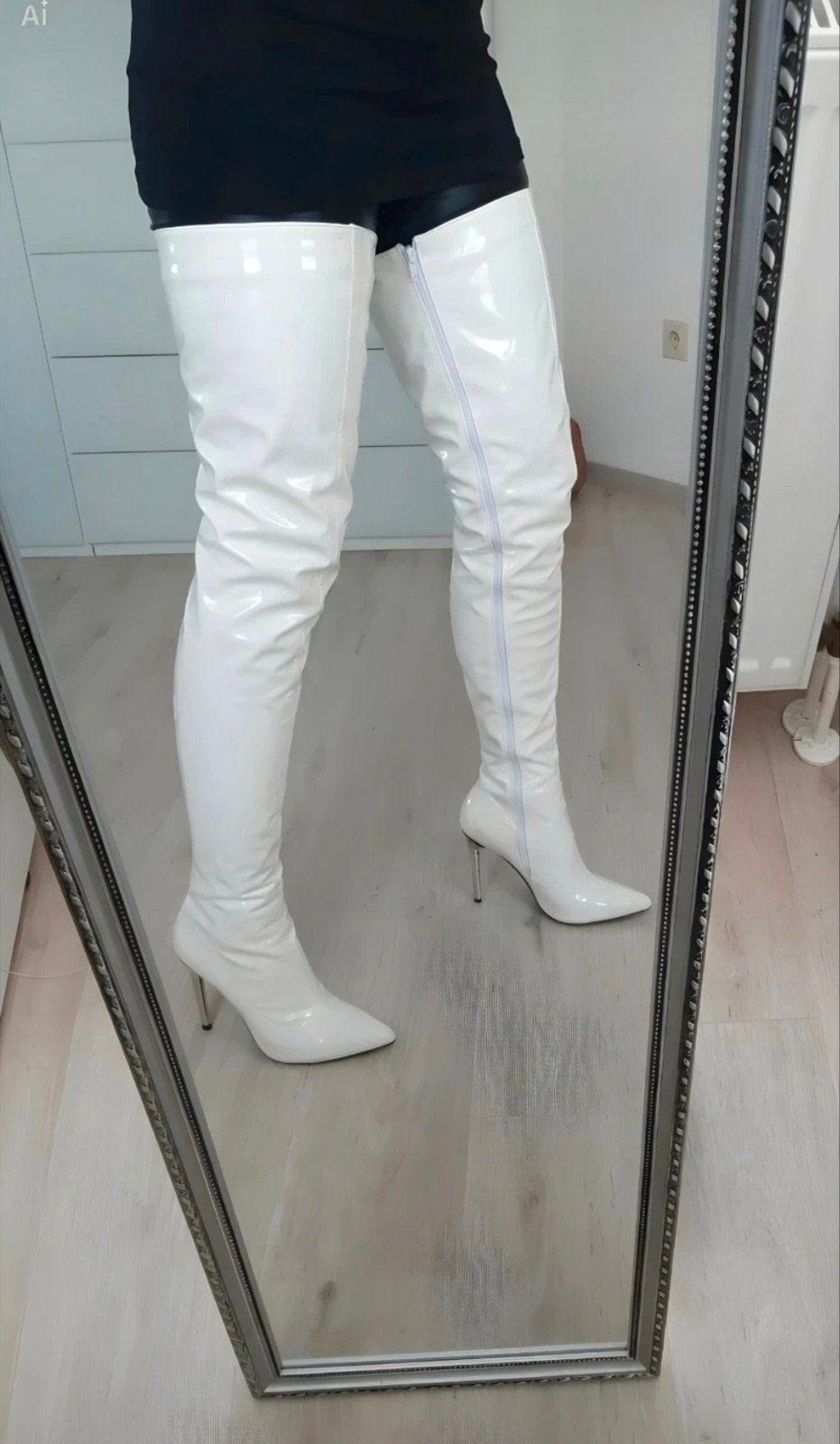 witte laklaarzen maat 46, Kleding | Dames, Verzenden, Nieuw, Wit, Sneakers of Gympen
