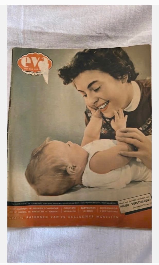 Tijdschrift “Eva” juni 1954, Ophalen of Verzenden, Gelezen, Damesbladen