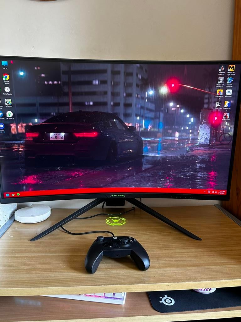 GAMING PC RTX 2060 RYZEN 5 5500 16GB DDR4 + 32” 2K 144HZ, IPS, 101 t/m 150 Hz, Curved, Zo goed als nieuw