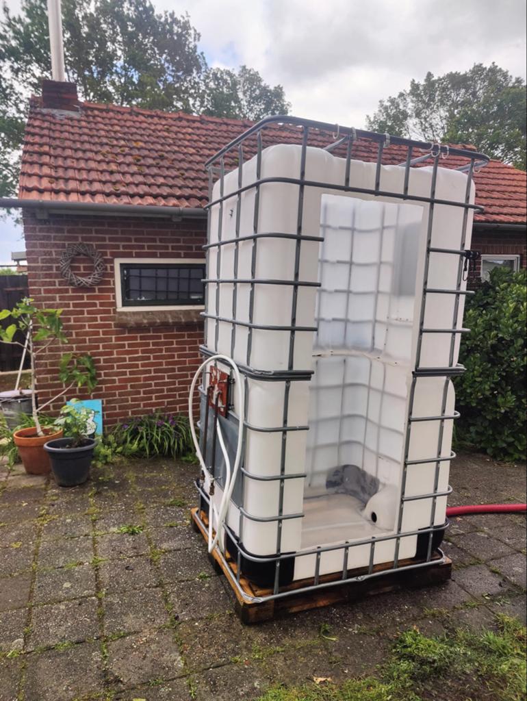 Mobiele Douche met Thermostaatkraan - Ideaal voor Verbouwing, Ophalen, Gebruikt, Douche