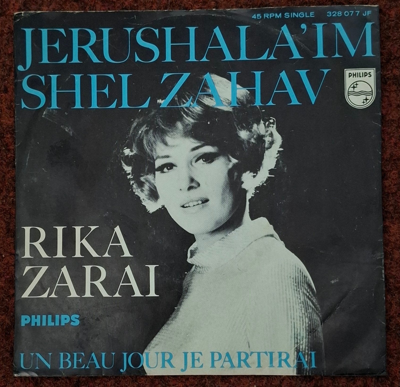 Rika Zarai - Jerushala'im Shel Zahav (Vinyl Single), Cd's en Dvd's, Gebruikt, Wereldmuziek, 7 inch, Ophalen of Verzenden
