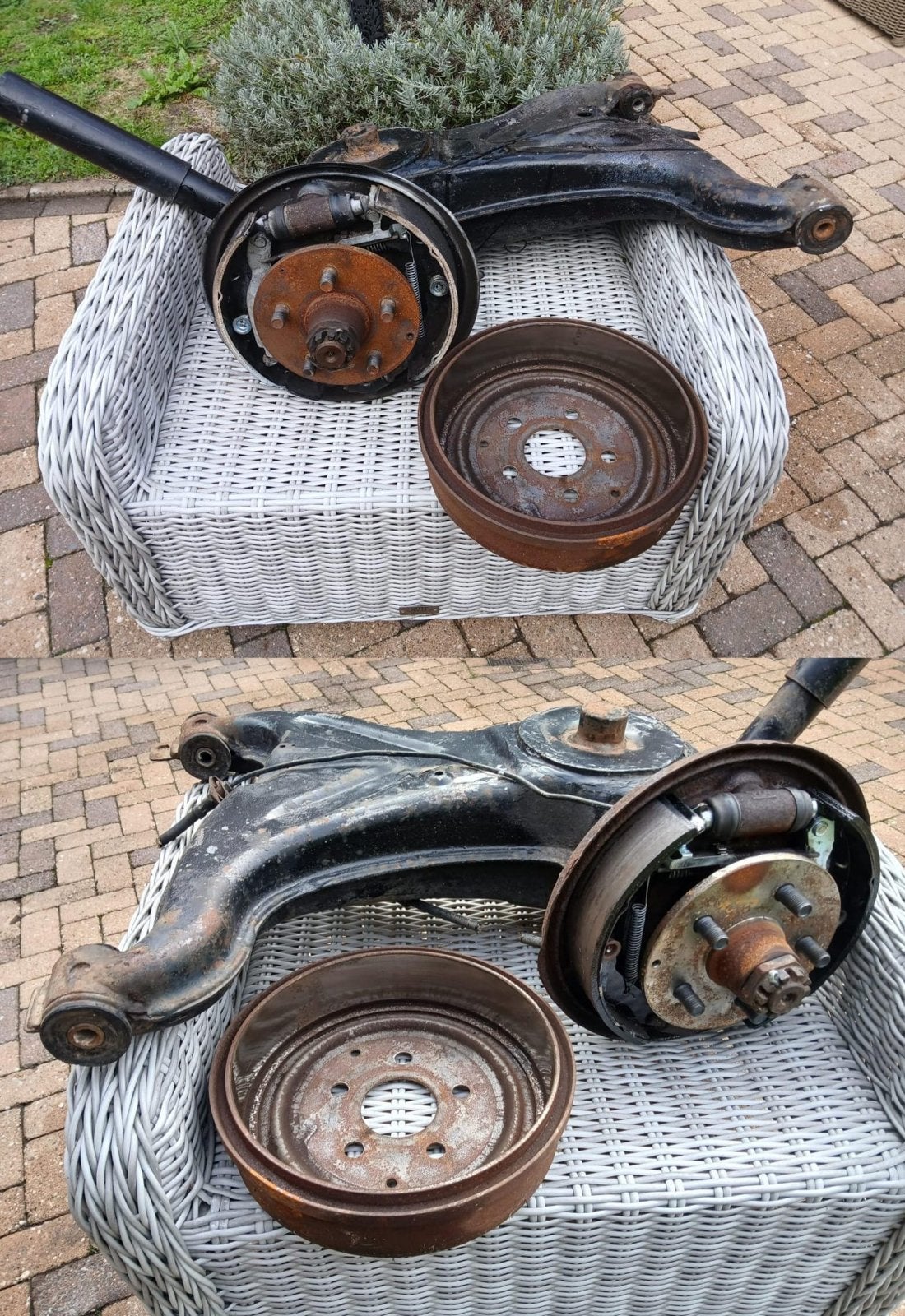 Draagarmen achter L+R Volkswagen T3 1984 - Roestvrij, Auto-onderdelen, Ophalen, Gebruikt, Volkswagen