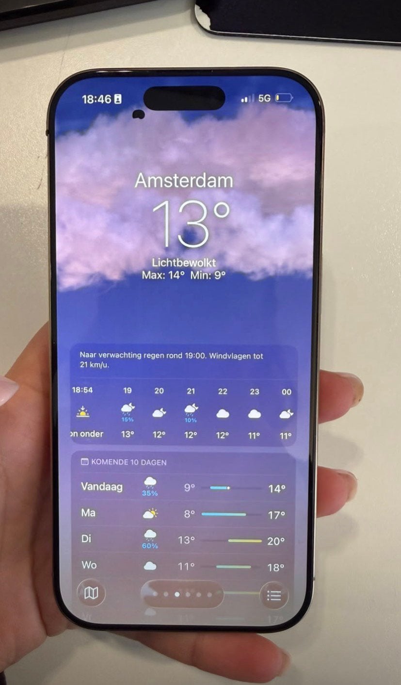 Iphone 16 pro titanium dessert, Ophalen, Overige kleuren, Overige systemen, Zo goed als nieuw