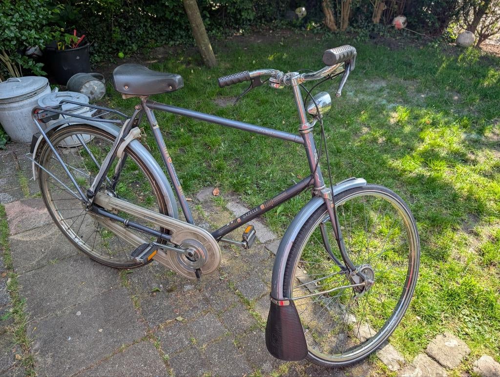 Gazelle herenfiets - opknapper, Ophalen, Gebruikt, Velgrem, 57 tot 61 cm