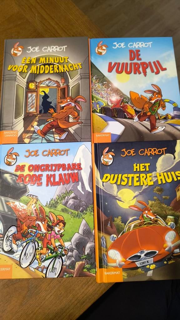 Joe Carrot boekenreeks deel 1-4, Boeken, Ophalen of Verzenden