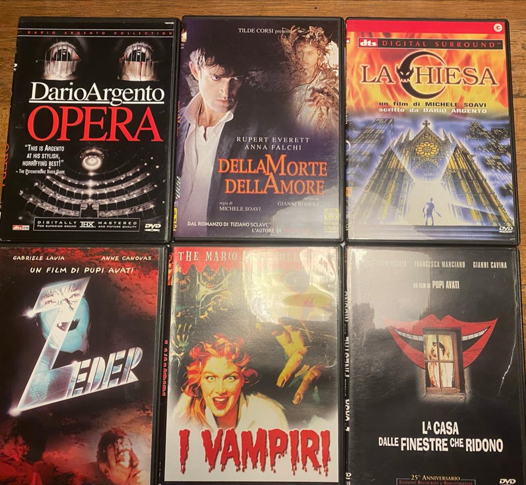 Argento / Bava / Soavi – Italiaanse Cult Horror DVD Set - 5x, Vanaf 16 jaar, Ophalen of Verzenden, Overige genres