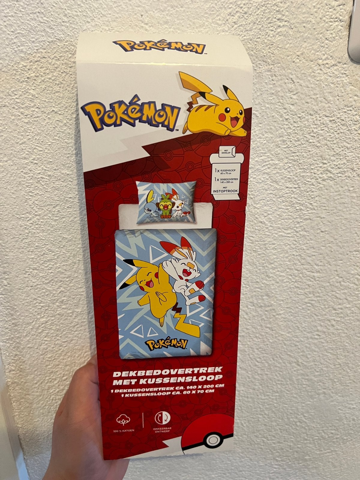 Pokemon dekbedovertrek NIEUW!, Overige merken, Jongetje of Meisje, Dekbedovertrek, Nieuw