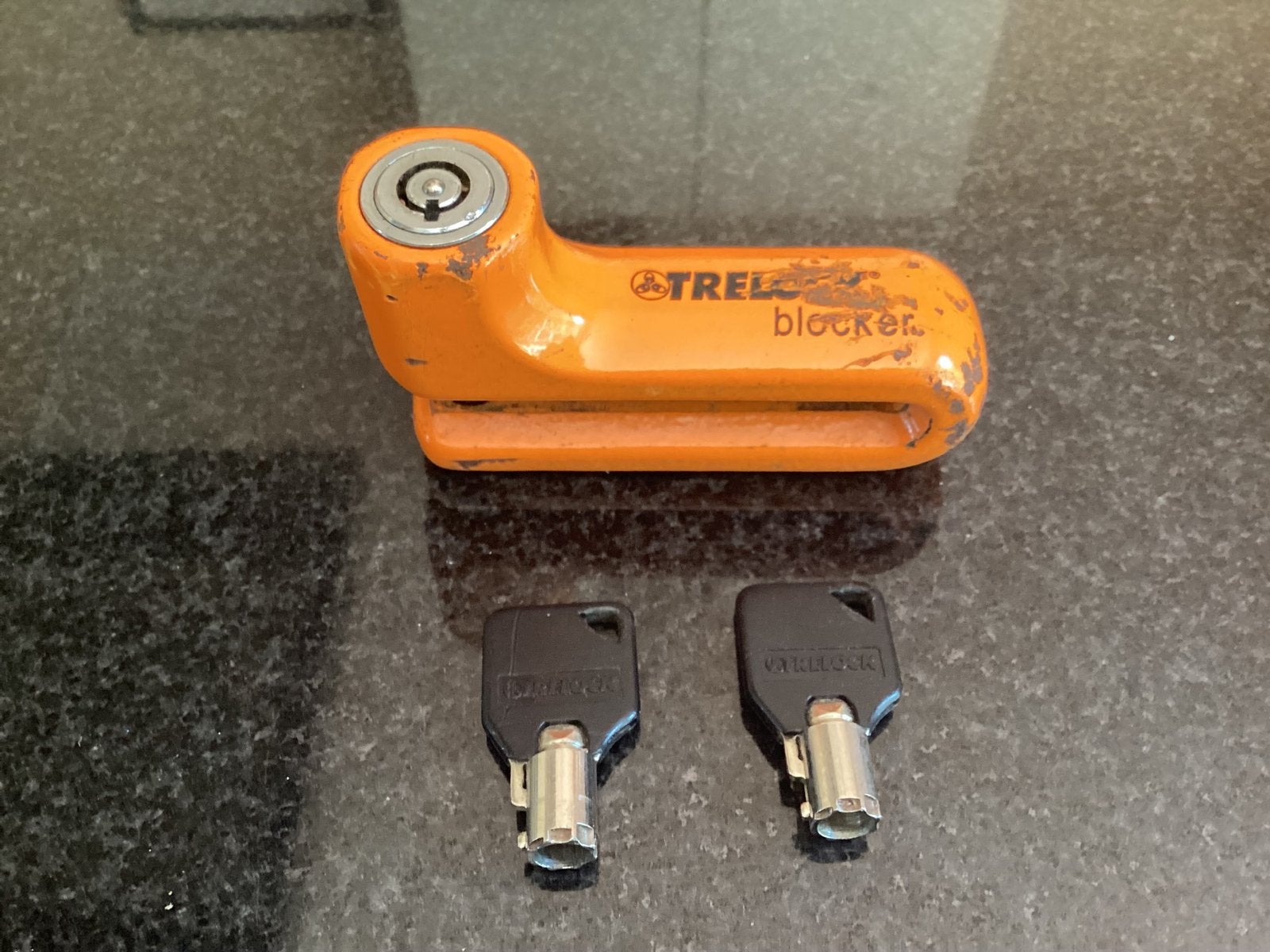 Schijfremslot, Motoren, Ophalen of Verzenden, Gebruikt