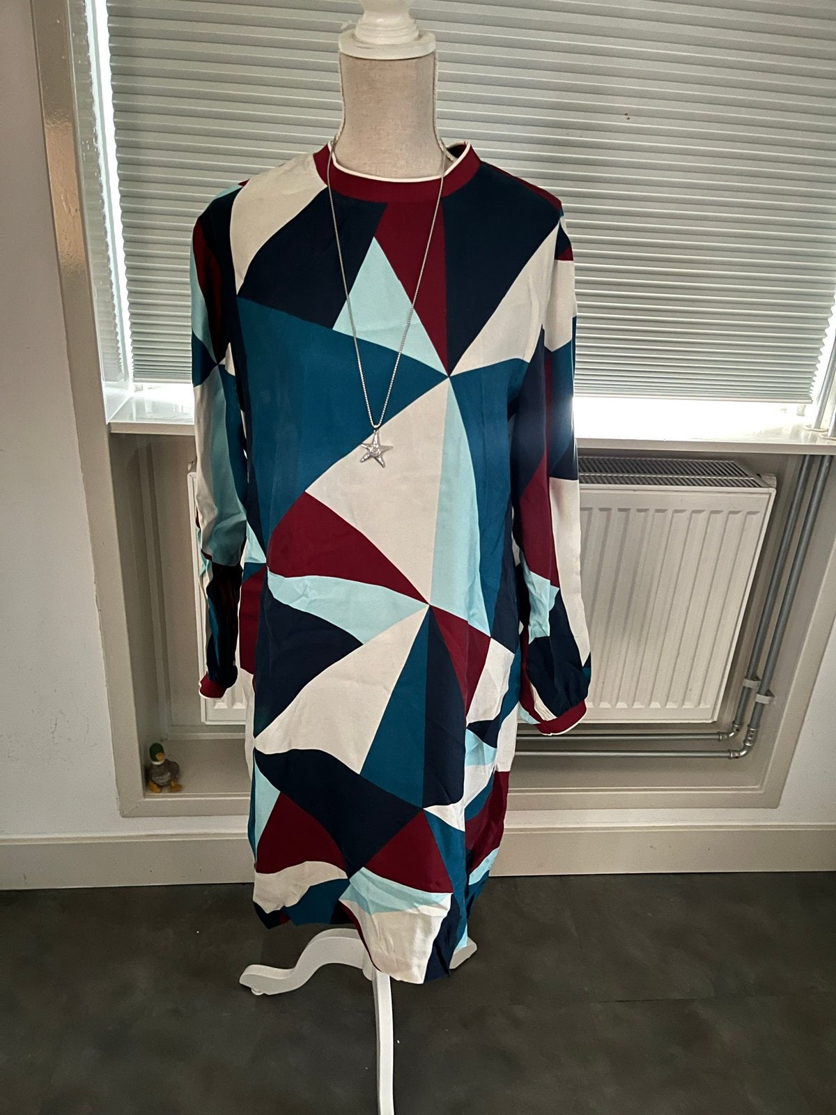 Sissy-Boy jurk met geometrische print, Meerkleurig, Maat 42/44 (L), Ophalen of Verzenden, Zo goed als nieuw