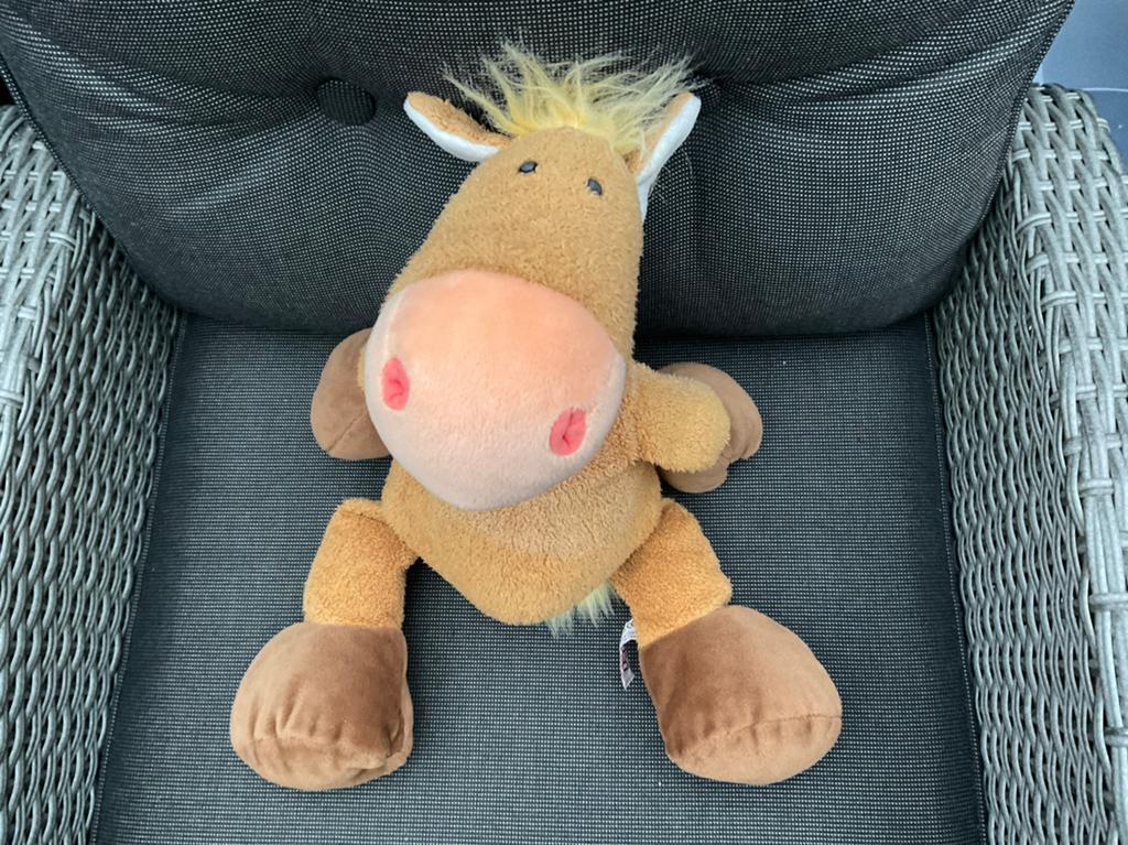 Zgan, niet kapot, beetje verkleurde, NICI paard 45cm, Ophalen, Zo goed als nieuw, Paard