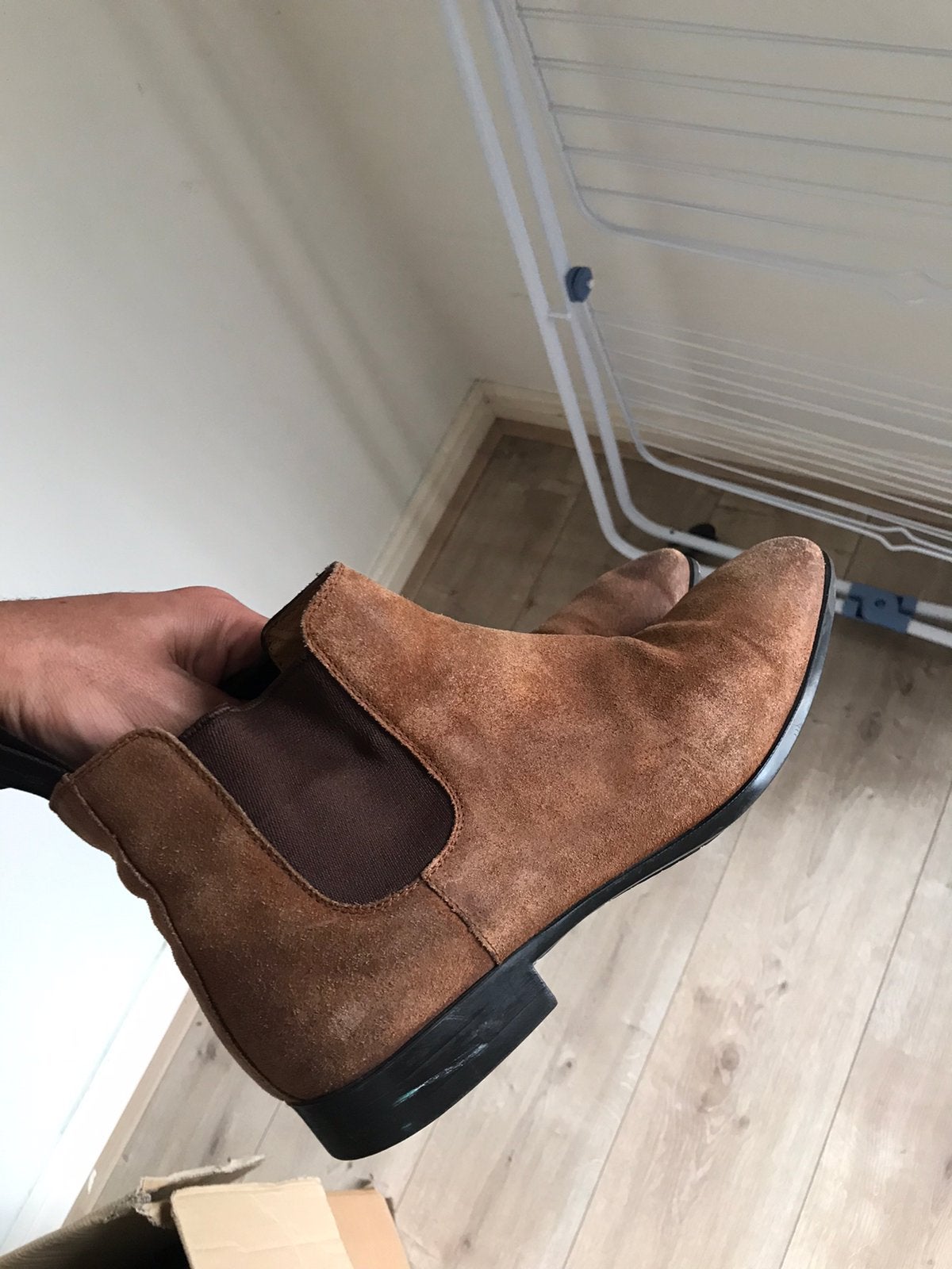 Oger chelsea 39 6 geen boss bommel vangils bruin suede, Ophalen of Verzenden, Zo goed als nieuw, Bruin, Boots