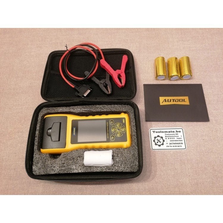 Accu tester 12V 24V met printer : 20 - 3000 CCA, Verzenden