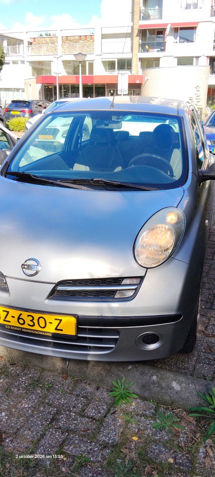 Nissan Micra 1.2 48KW 3DR 2006 Grijs, Auto's, 4 cilinders, Micra, Handgeschakeld, Particulier