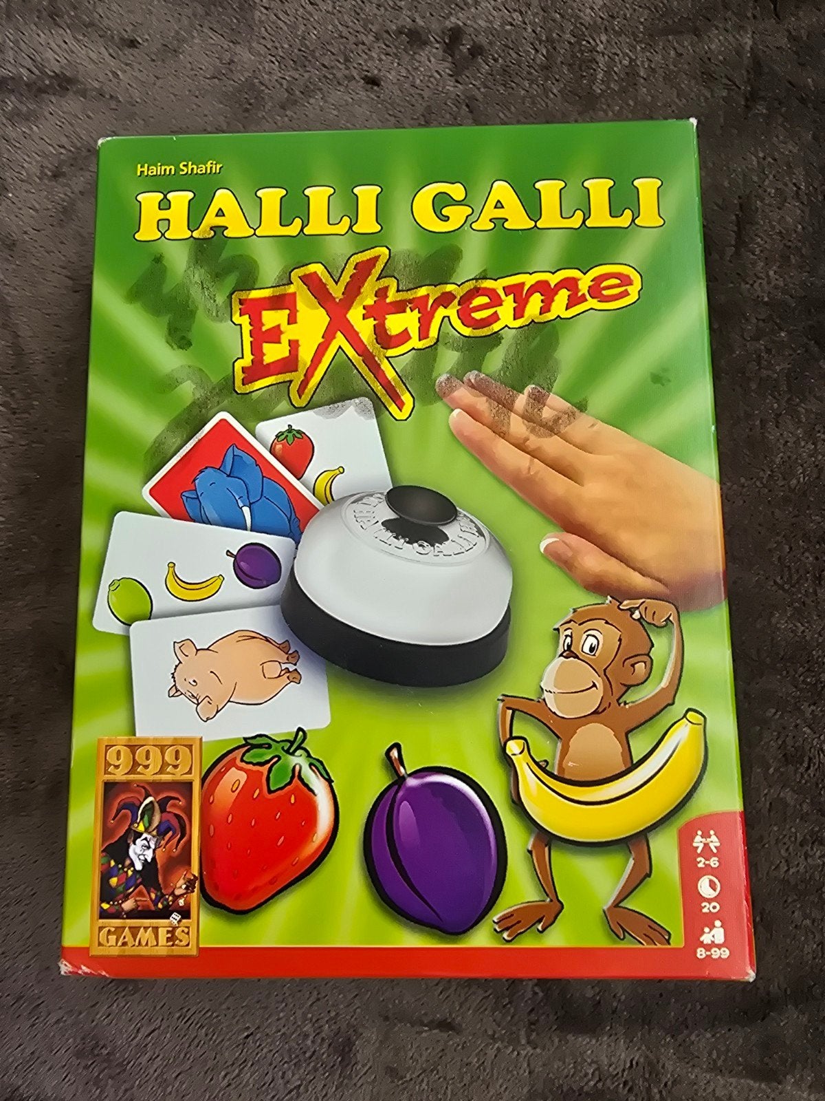 Halli Galli Extreme - Leuk en snel kaartspel!, Vijf spelers of meer, Ophalen of Verzenden, Gebruikt, 999 Games