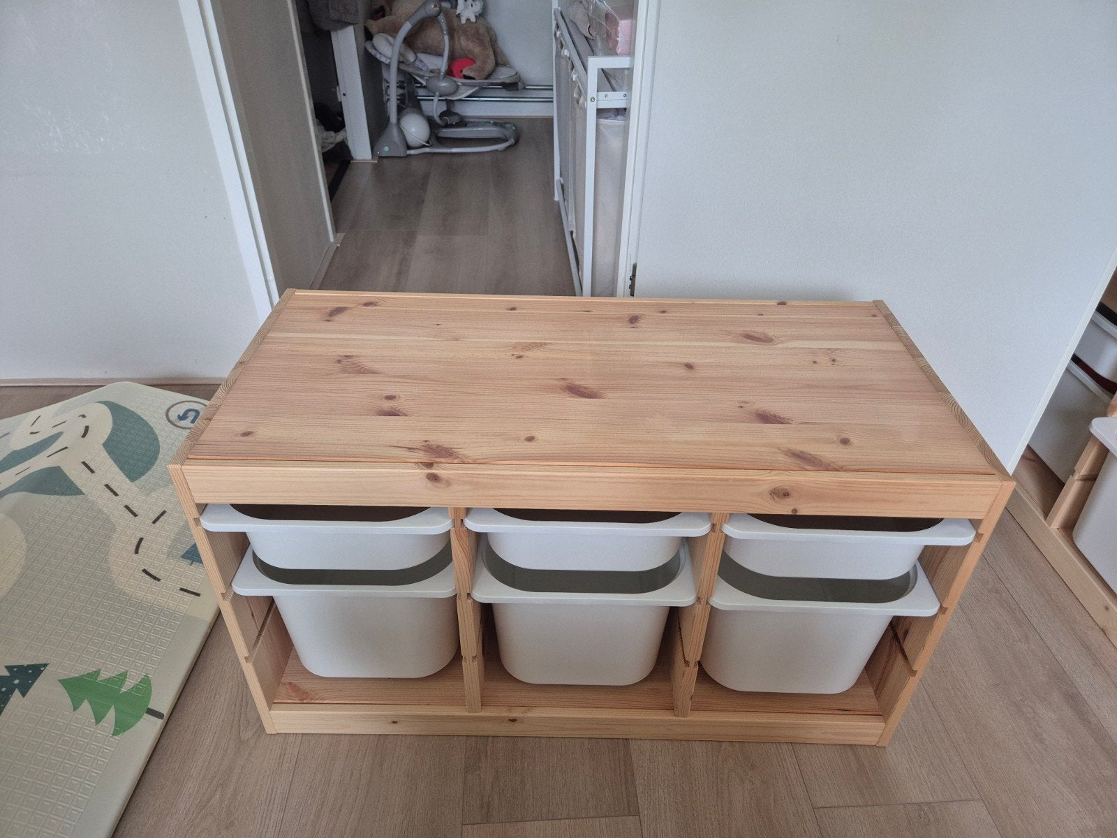 IKEA Trofast opbergcombinatie grenen met bakken, Ophalen, Zo goed als nieuw, Kast