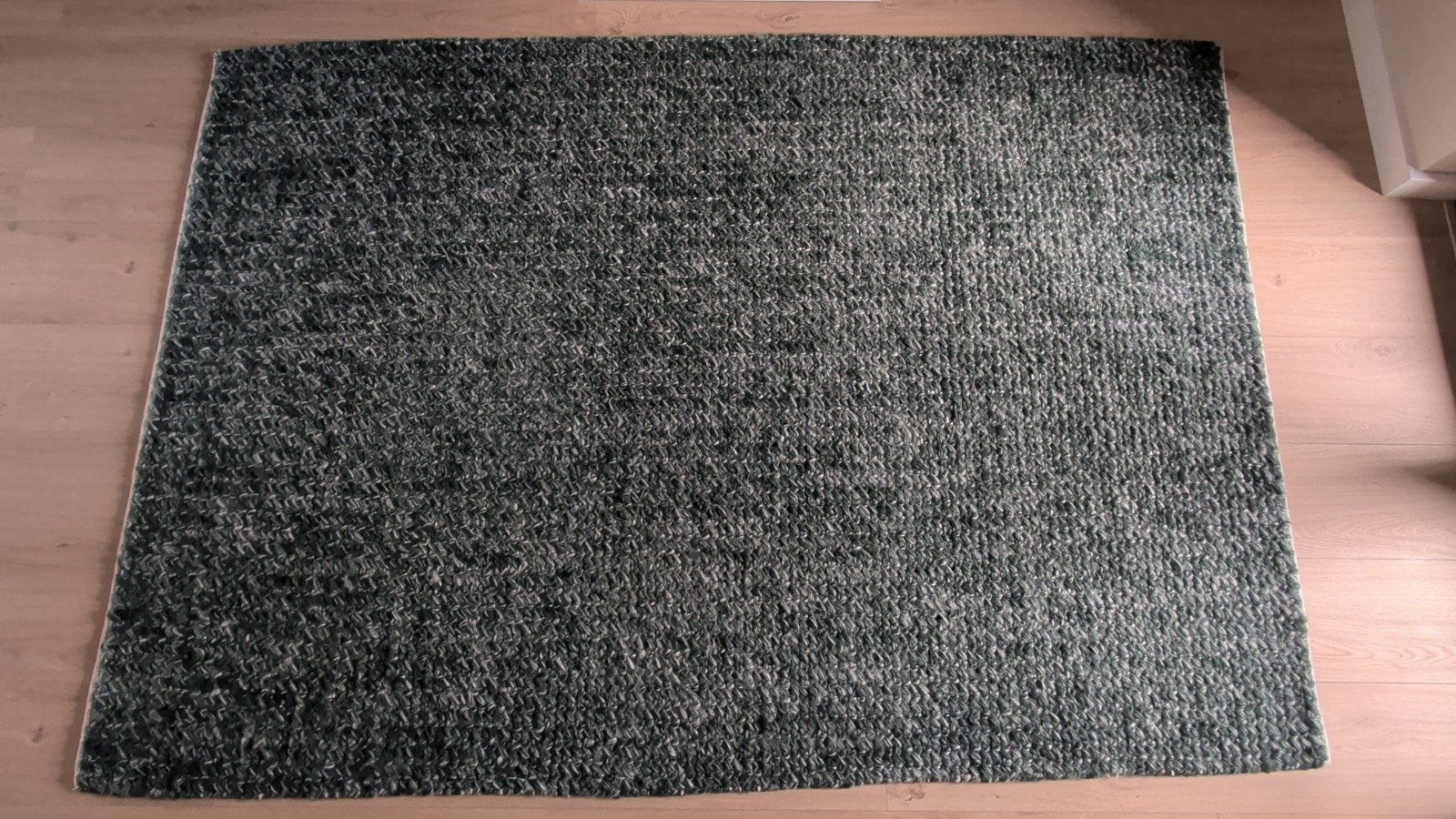 IKEA Avskildra groen wollen vloerkleed 170x240, Ophalen, Modern, Scandinavisch, 150 tot 200 cm, 200 cm of meer