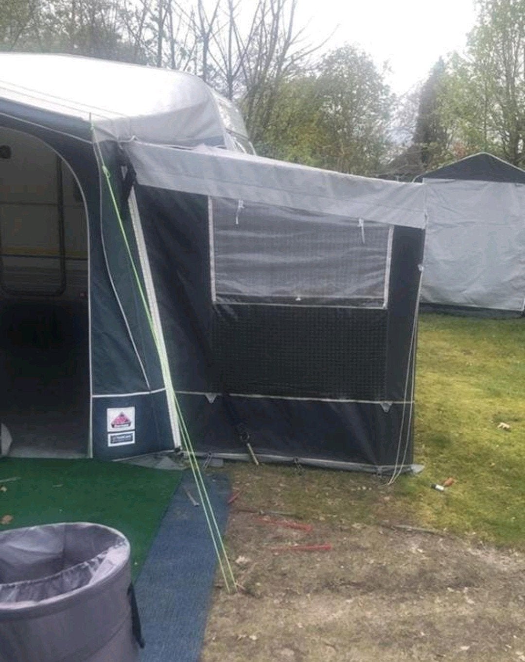 Uitbouw met pees verbinding antraciet, Caravans en Kamperen, Tenten, Ophalen